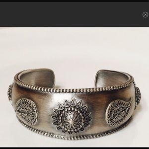 Satya Sterling Silver Paisley Cuff Bracelet